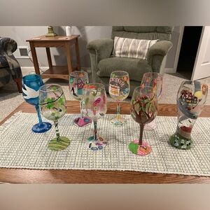 Set of 8 lolita wine glasses